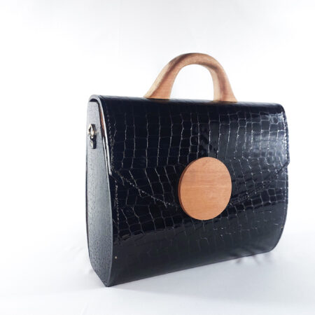 BLACK CROC AFUA MAXI-CHIC TOP HANDLE BAG
