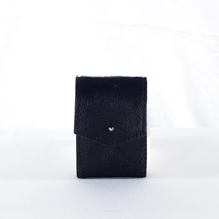 BLACK FUR CARD SLIP