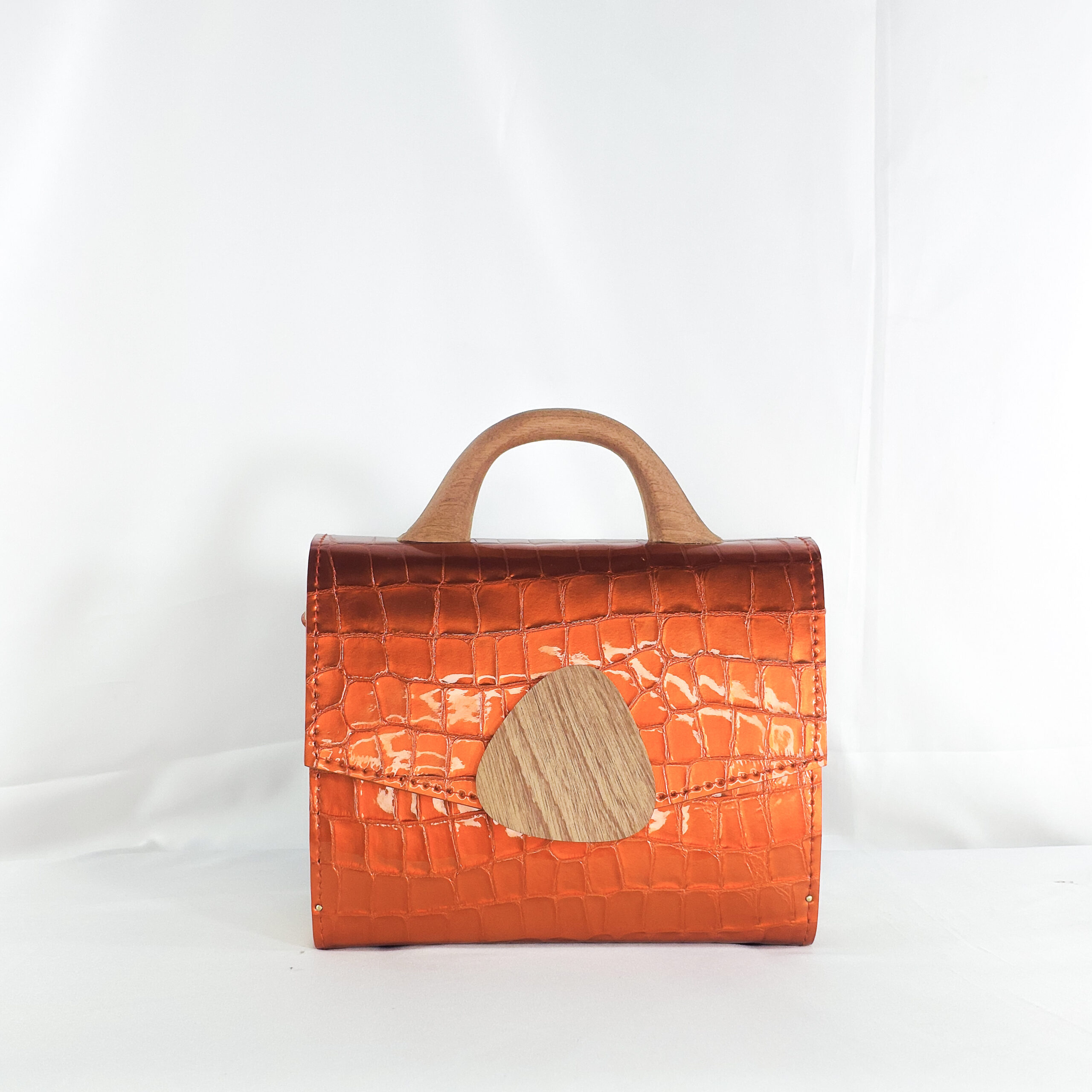 DARK ORANGE SODZINE TOP HANDLE BAG