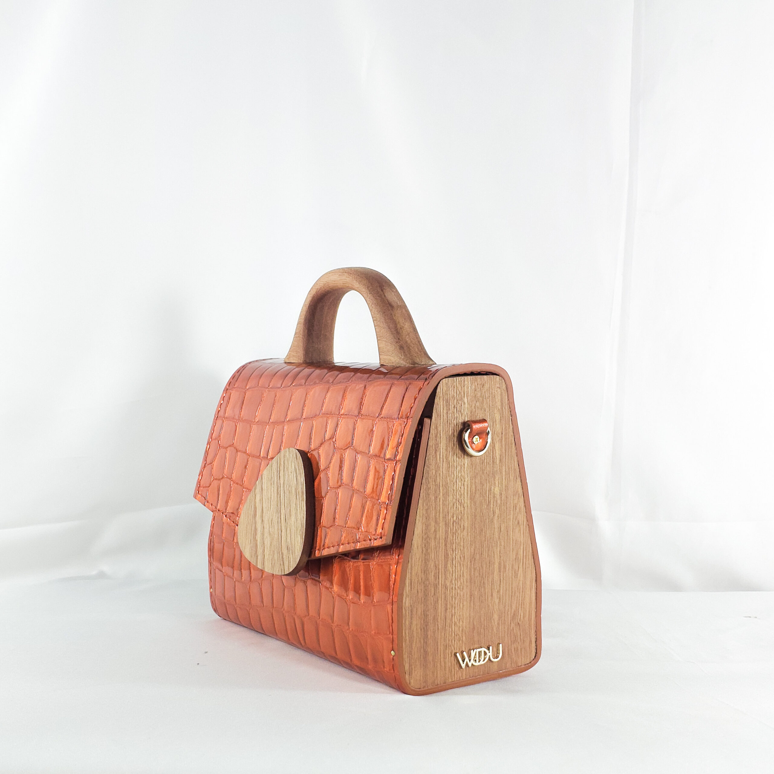 DARK ORANGE SODZINE TOP HANDLE BAG - Image 3