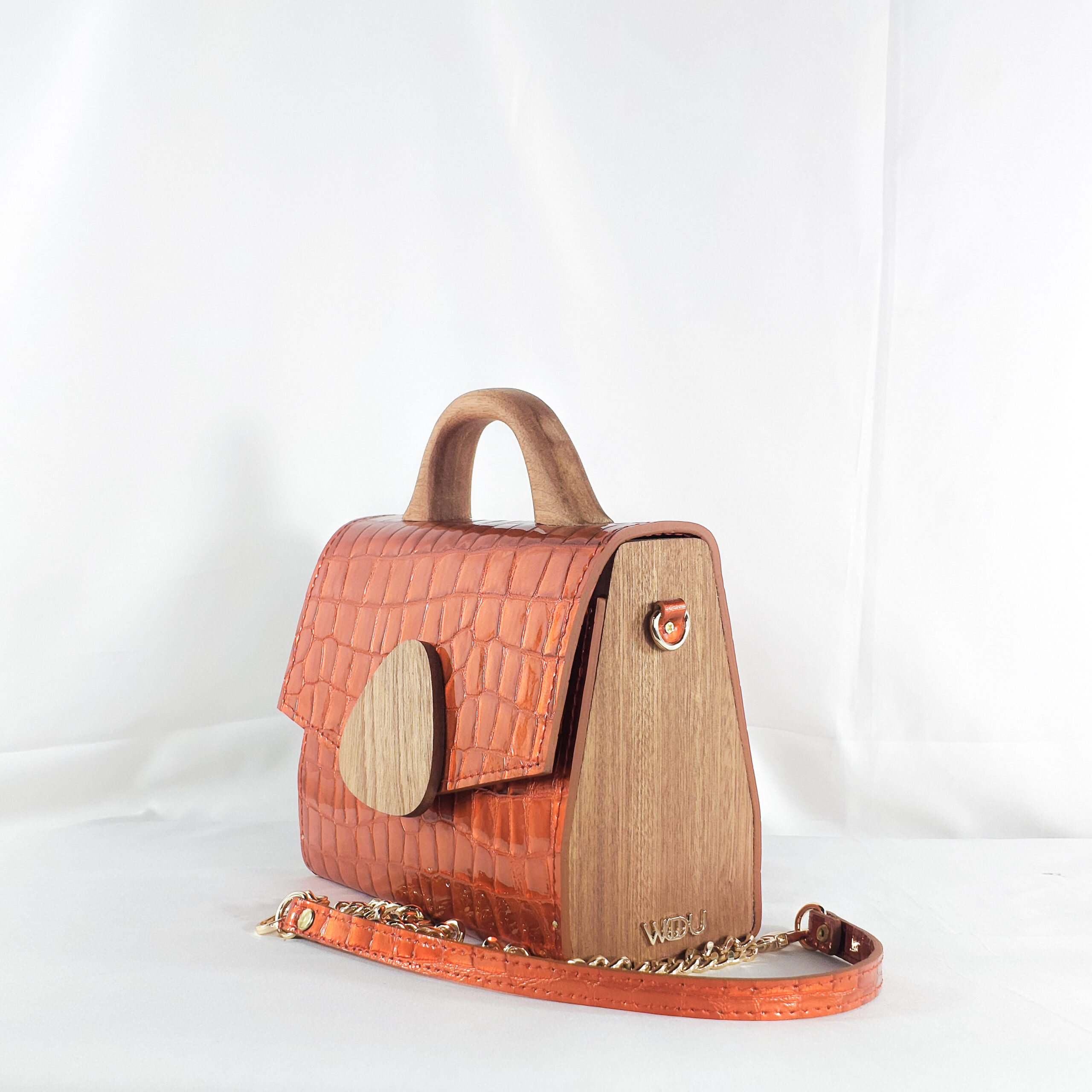 DARK ORANGE SODZINE TOP HANDLE BAG - Image 4